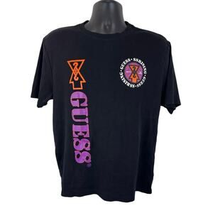 Vintage Guess x 88 Rising Graphic Tee Small Y2K Streetwear Grunge
